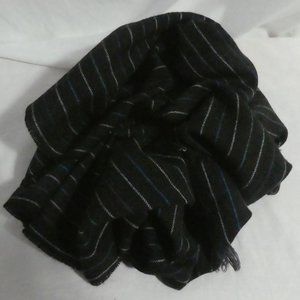 DANIER | Brown Striped Scarf with Frayed Trim | 100% Acrylic | BNWOT